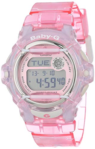 Casio Women's BG169R-4 Baby-G Pink Whale Digital Sport Watch - 33+ Girl Watch For Back To School