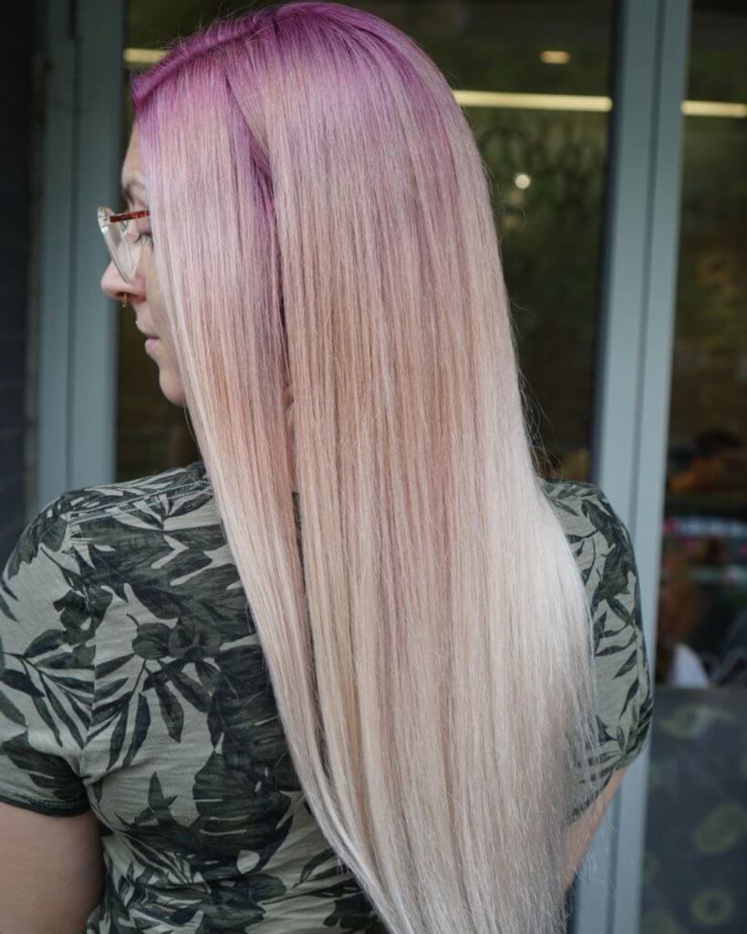 2.Sleek Pink Fade - If you're looking for some hair color inspiration, see our collected 12 different hair colors and styles.