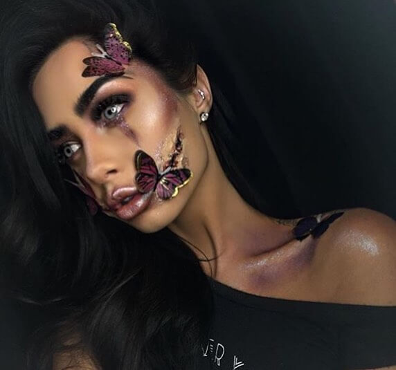 133+ Halloween makeup and dress-up, I believe everyone will like it.halloween, makeup, pretty, Looks, style